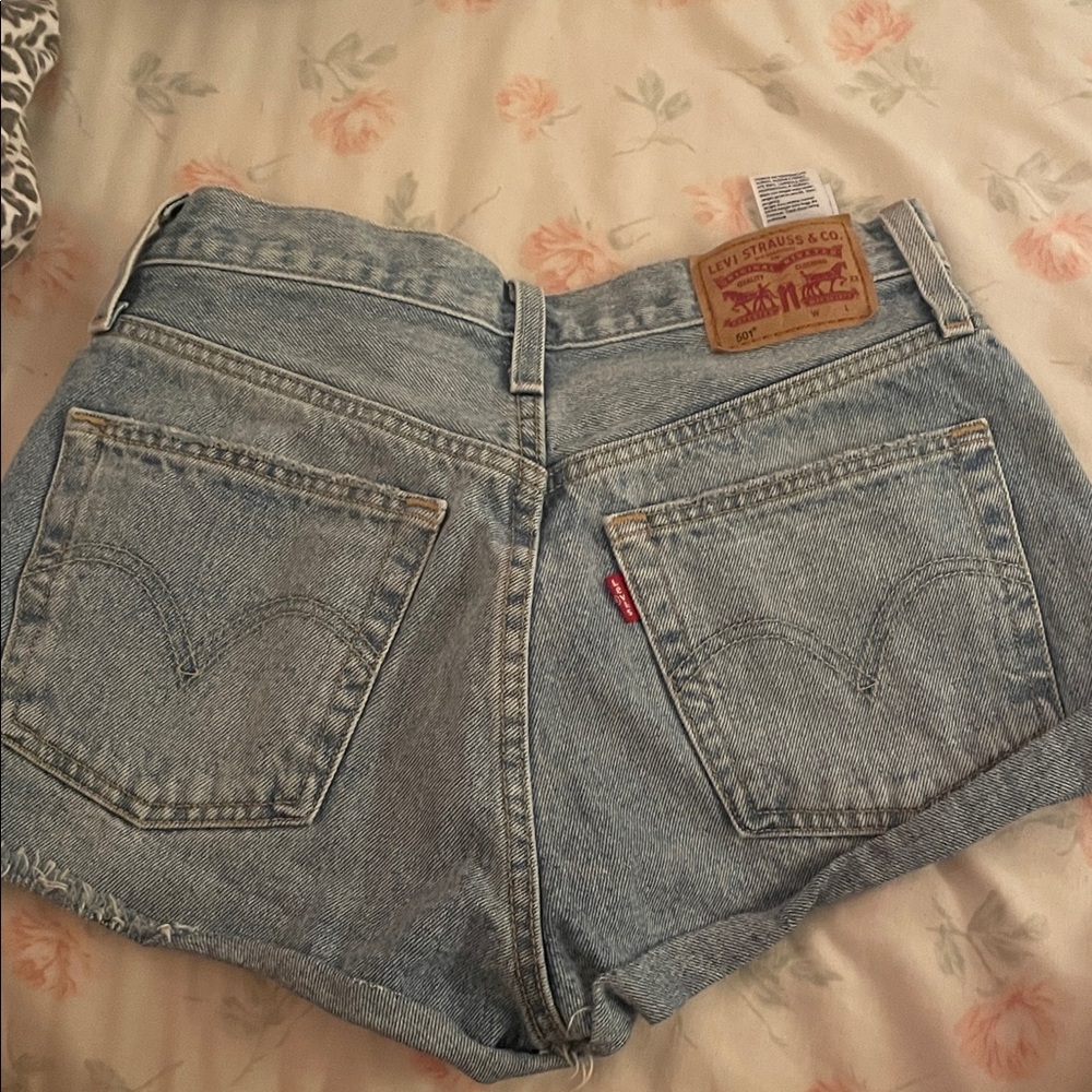 Levi's Light Blue Jean Shorts for Women